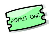 228x158 Ticket Stub Clip Art