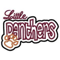 236x236 Panthers With A Paw Print Embroidery Machine Applique Design 3081