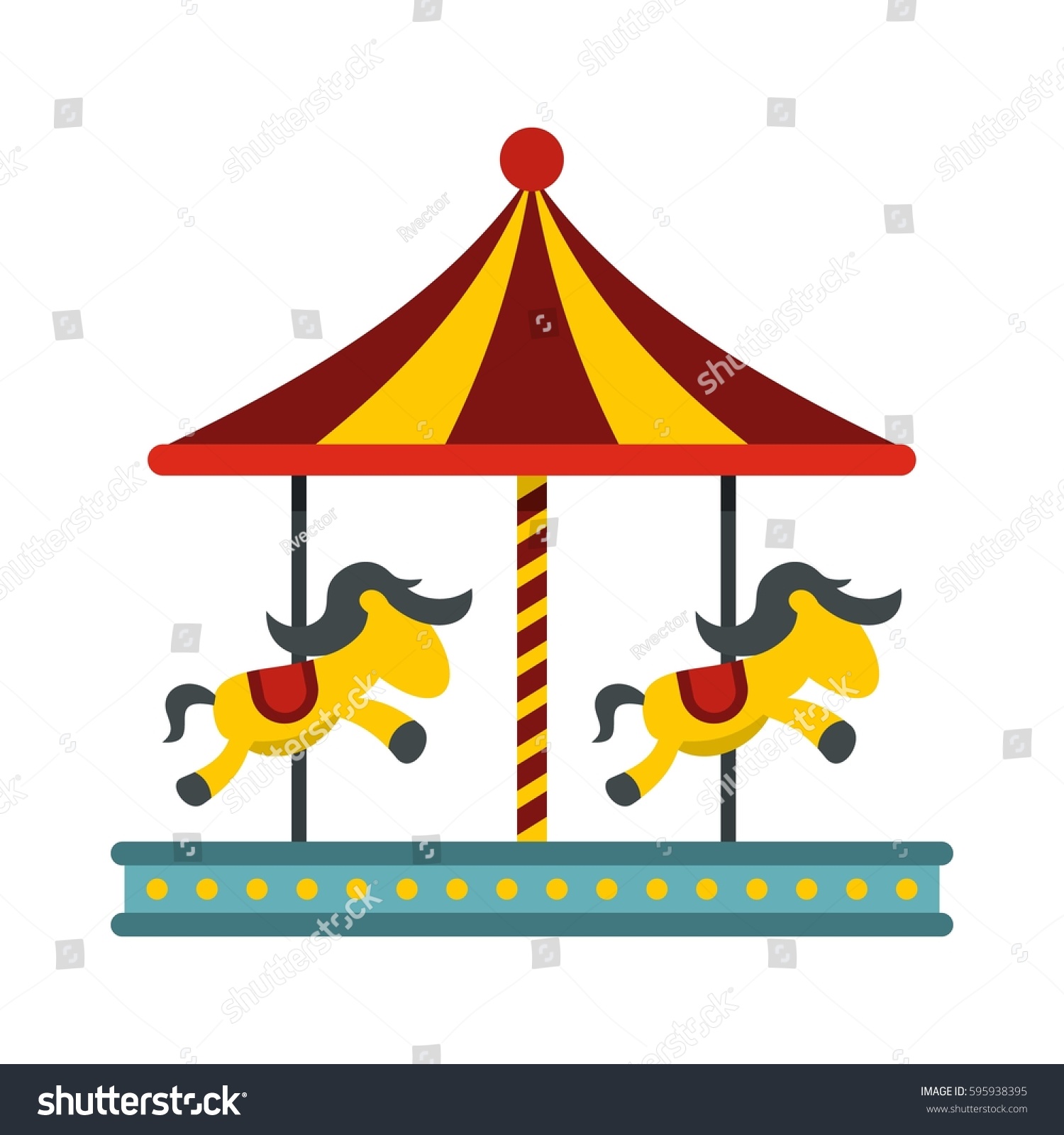 1500x1600 Carousel Clipart Colorful