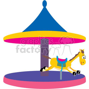 300x300 Royalty Free Carousel Horse004 370210 Clip Art Images