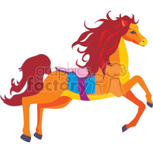 300x300 Royalty Free Carousel Horse011 370206 Clip Art Images