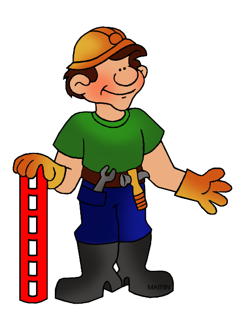 467x648 Occupations Clip Art By Phillip Martin, Construction