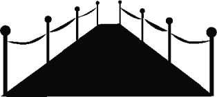 314x141 Red Carpet Clipart Black And White