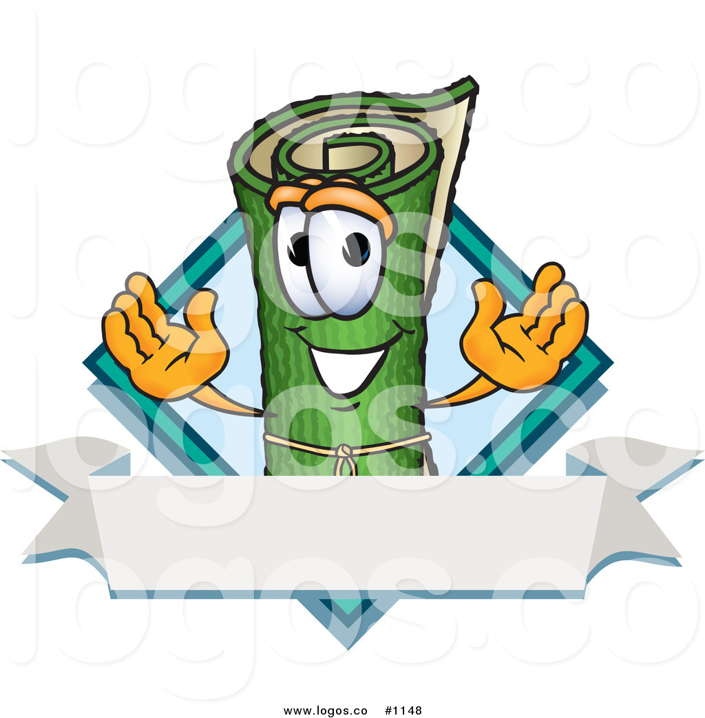 1024x1044 Royalty Free Vector Logo Of Cartoon Green Carpet Mascot