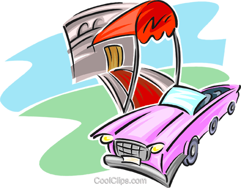 480x375 Hotel With Red Carpet Extended To Car Royalty Free Vector Clip Art