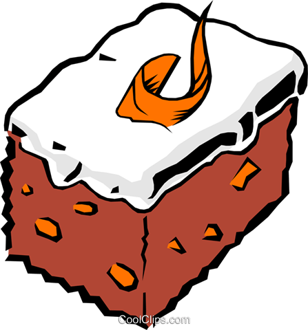 447x480 Carrot Cake Royalty Free Vector Clip Art Illustration Food0152