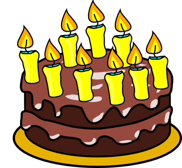 600x555 Happy Birthday Cake Clipart