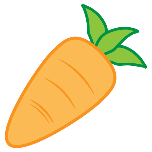 500x500 Free Fat Carrot Clip Art
