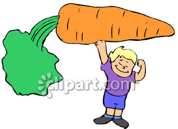 350x253 Little Boy Holding A Huge Carrot