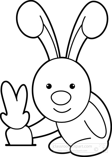 393x550 Cute Carrot Outline Clipart