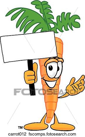 291x470 Clip Art Of Carrot With Sign Carrot012