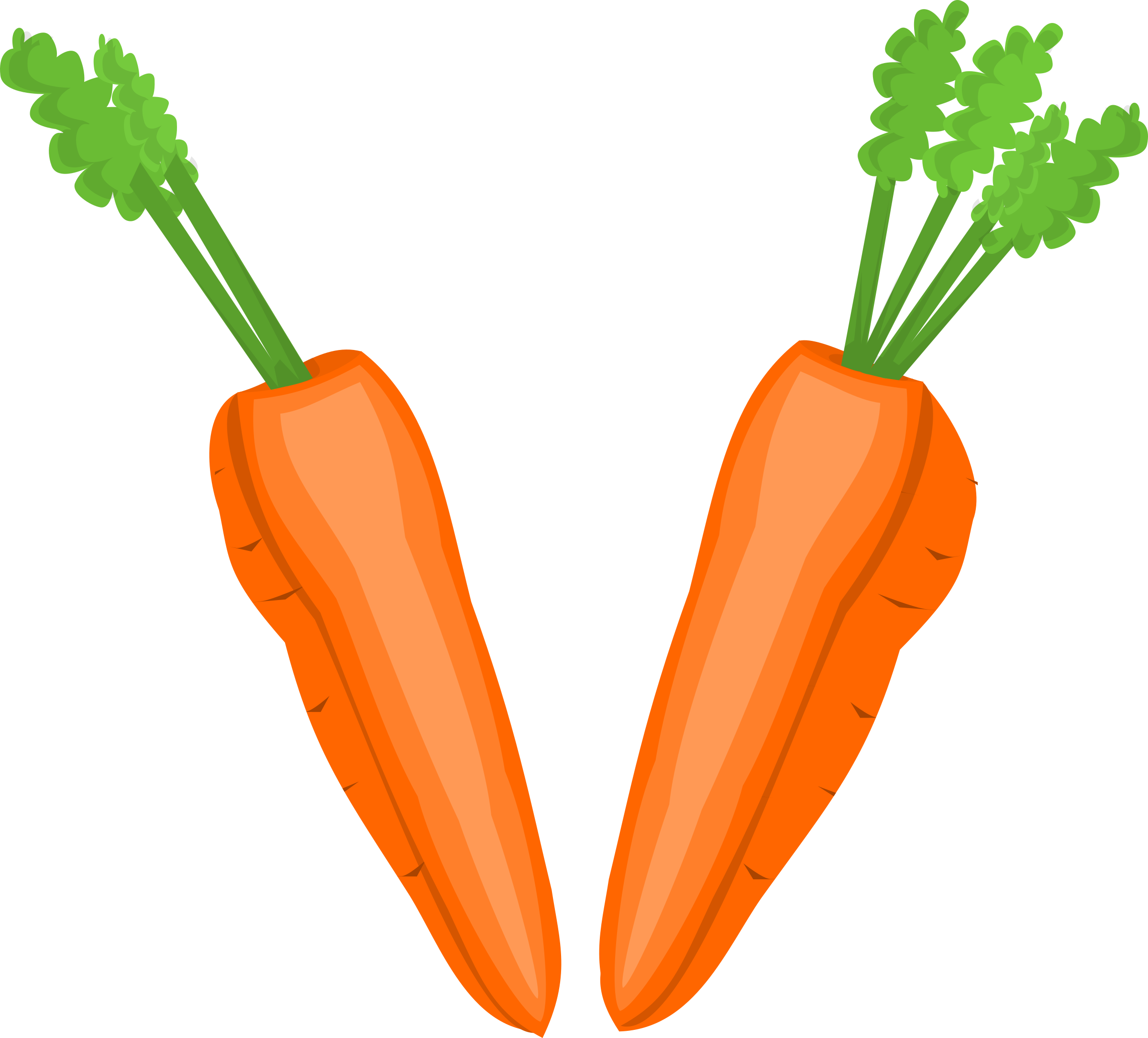 2400x2171 Carrot Clipart Half Eaten
