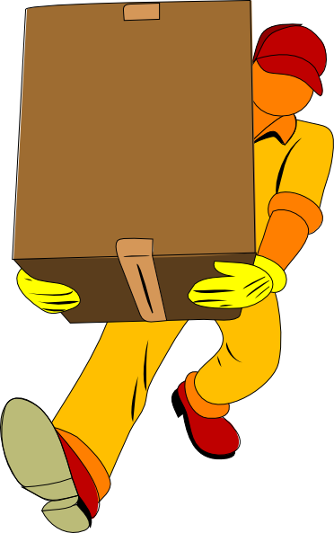 372x593 Box Carry Clip Art