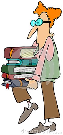 212x450 Carrying Books Clipart