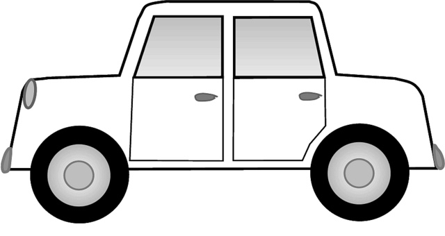 640x340 Car Black And White A Car Clipart Black And White 2