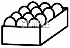 300x207 Clip Art Of A Box Of Eggs