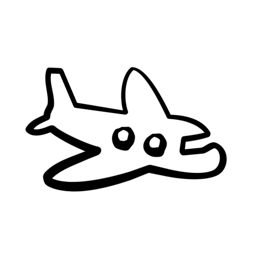 512x512 Cartoon Airplane Icon
