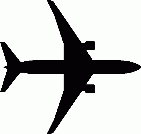 490x465 Clipart Airplane