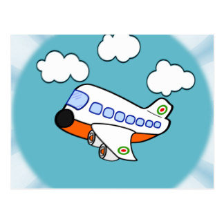 324x324 Cartoon Airplane Cards