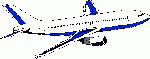 490x195 Airplane Clip Art Free