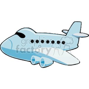 300x300 Royalty Free Cartoon Airplane 171960 Vector Clip Art Image