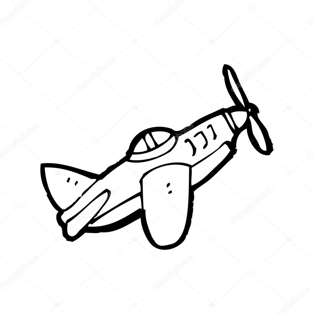 1024x1024 Cartoon Airplane Stock Vector Lineartestpilot