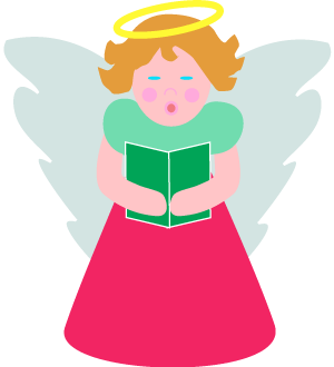 300x330 Christmas Angel Clip Art Clipart Image