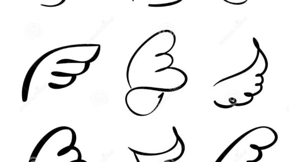 570x320 Angel Wing Cartoon Drawings Cartoon Angel Wings Free Download