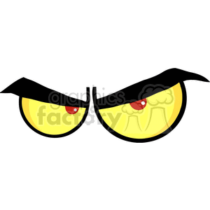 300x300 Royalty Free Evil Cartoon Eyes 383610 Vector Clip Art Image
