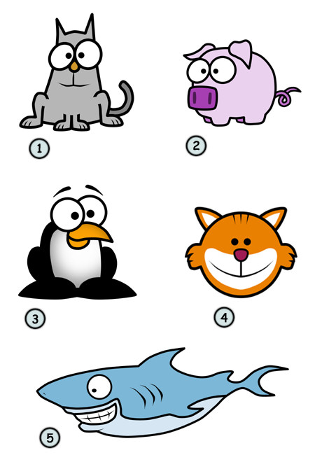 450x660 Cute Cartoon Animals