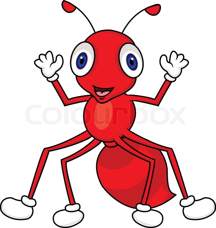 760x800 Ant Cartoon Stock Vector Colourbox