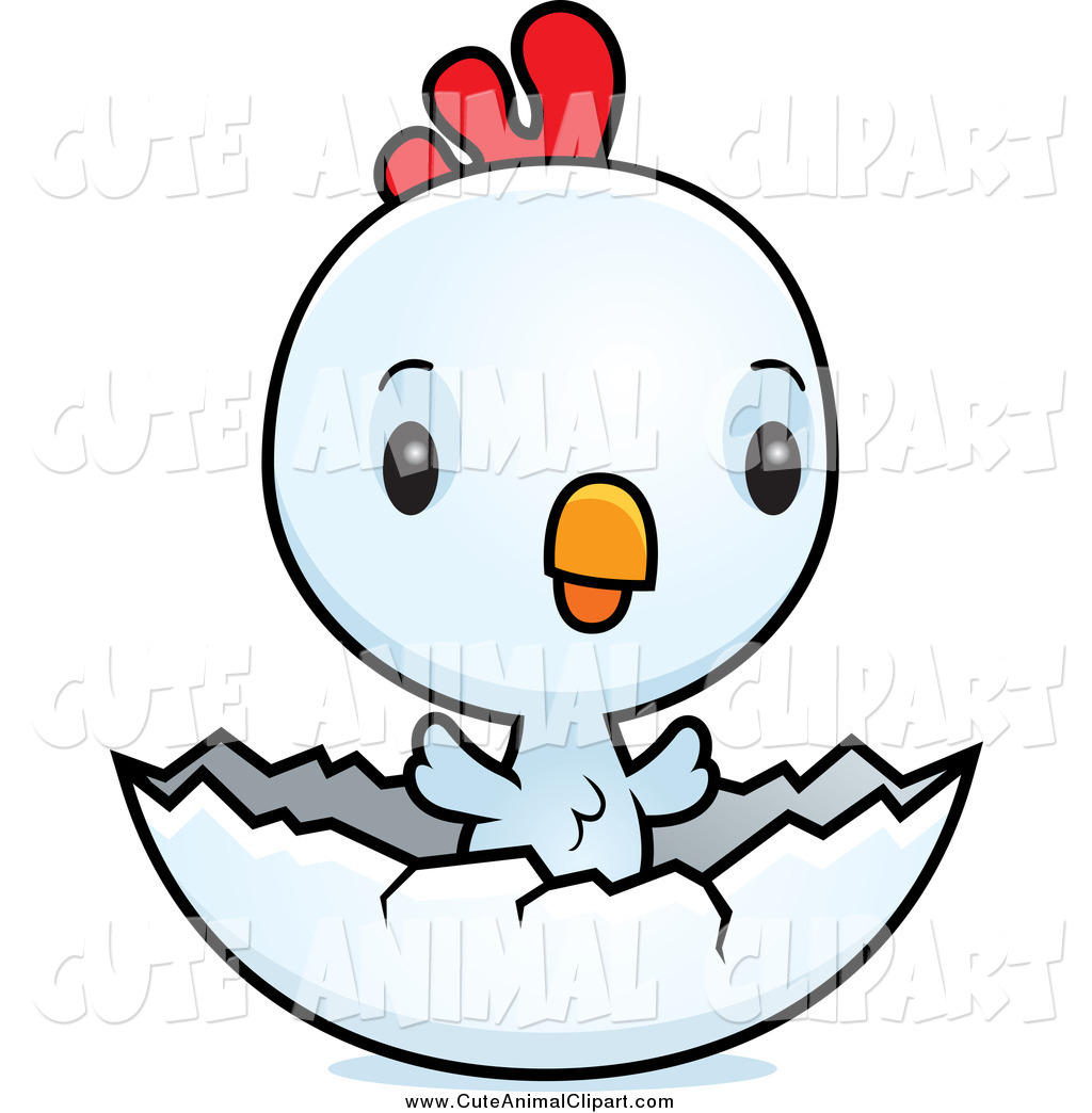 1024x1044 Vector Cartoon Clip Art Of A Cute Baby White Chick Hatching By
