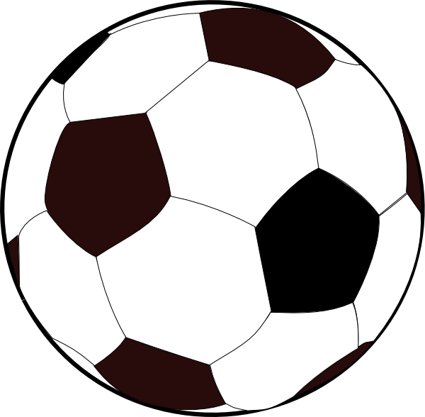 600x588 Soccer Ball Clip Art