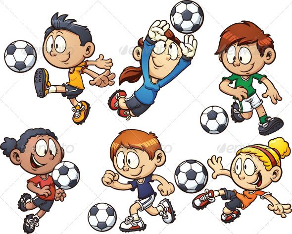 590x472 Soccer Kids Art Illustrations, Clip Art And Cartoon
