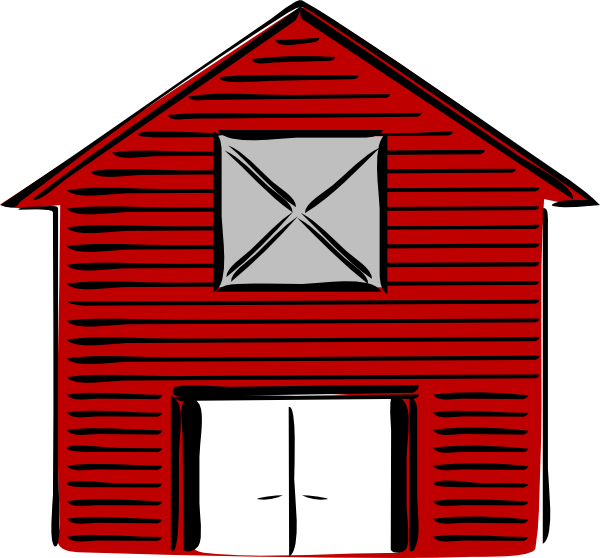 600x558 New Barn Clip Art