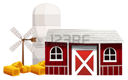 450x282 806 Barn And Silo Stock Vector Illustration And Royalty Free Barn
