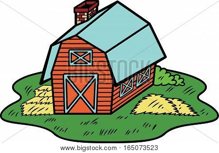 450x314 Barn House Illustration. Farm Vector Amp Photo Bigstock
