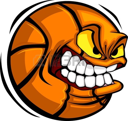 450x427 Basketball Hoop With Basketball Cartoon Royalty Free Cliparts