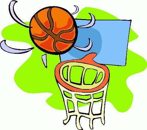 490x435 Cartoon Basketball Goal