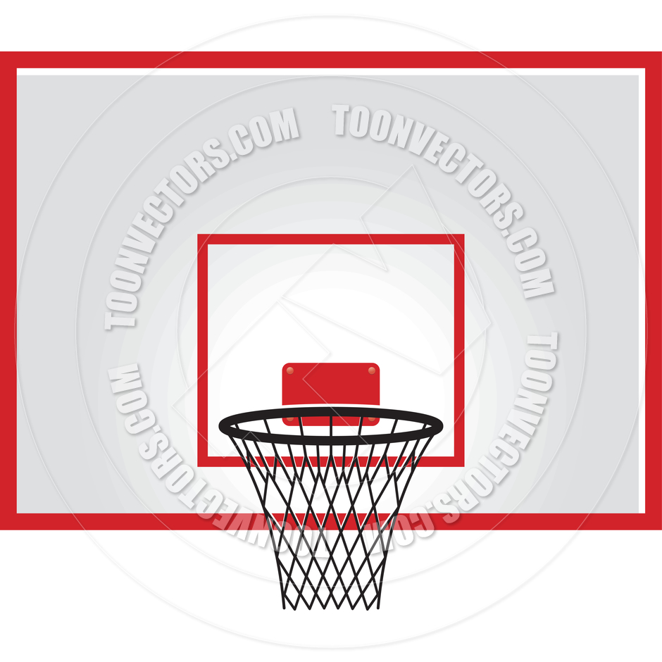 940x940 Cartoon Basketball Hoop By Lal Perera Toon Vectors Eps