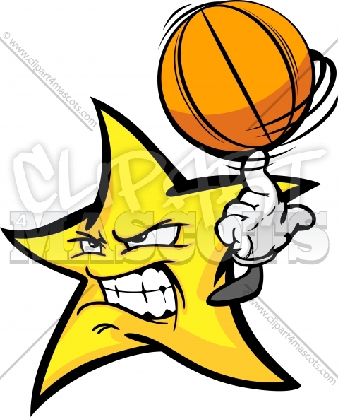 479x590 Basketball Star Clipart Graphic Vector Cartoon