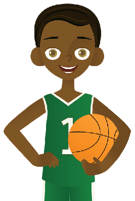 267x399 Little Boy Clipart Basketball Player