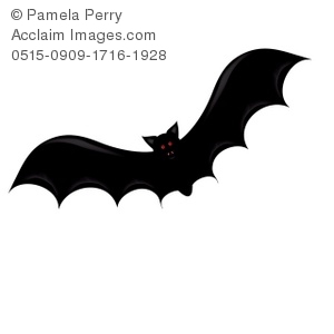 300x300 Art Illustration Of A Cartoon Vampire Bat