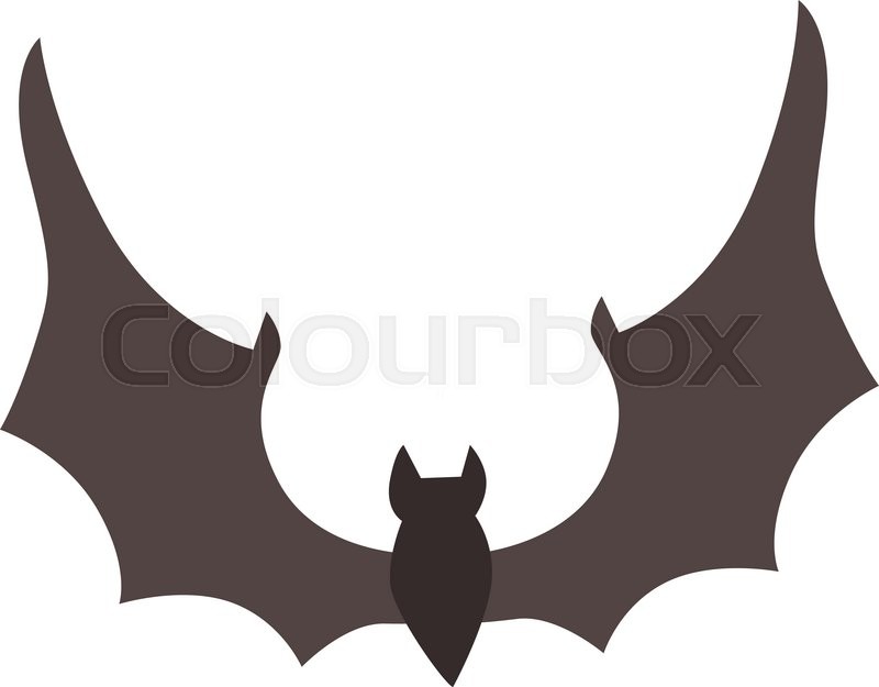 800x625 Illustration Of Cute Cartoon Halloween Bat Vector. Cartoon Bat