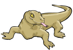 250x172 Reptile Clipart Komodo Dragon