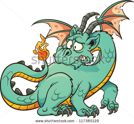 450x415 Scary Clipart Dragon