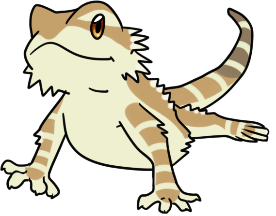 Cartoon Bearded Dragon Clipart | Free download on ClipArtMag