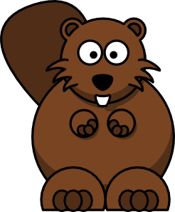 246x297 Cartoon Beaver Clip Art Free Vector 4vector