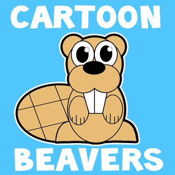 345x345 The Best Beaver Cartoon Ideas Beaver Drawing