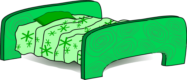 600x259 Cartoon Bed Vector Clip Art
